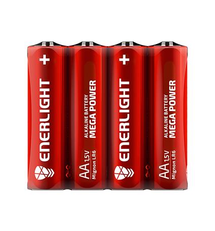 Батарейки enerlight  mega power AA 4шт