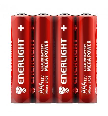 Батарейки enerlight  mega power AAA 4шт