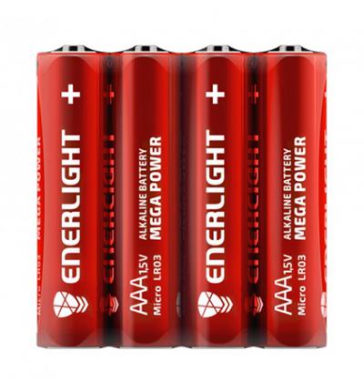 Батарейки enerlight  mega power AAA 4шт