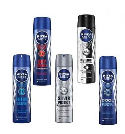 Дезодорант чоловічий спрей Nivea Men Max Pro Чорне та біле 48H, 150 мл