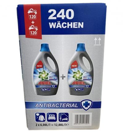 Гель для прання Ariel antibacterial gel 6+6л