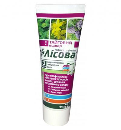 Зубна паста Лісова Альпійський збір, 75 мл
