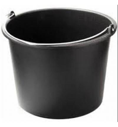 Відро кругле будівельне з металевою ручкою 12л пластик