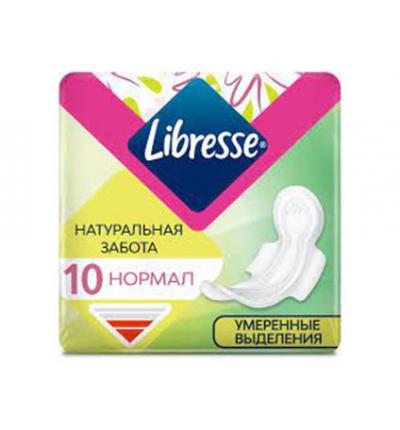 Прокладки женские Libresse натуральная забота 10 нормалл