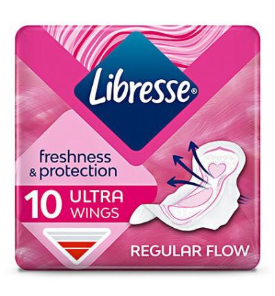 Прокладки женские Libresse ultra wings regular 10